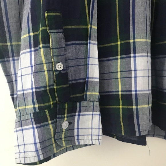 🍁3/30$!!! Plaid Pull Over Henley Top - Picture 3 of 10